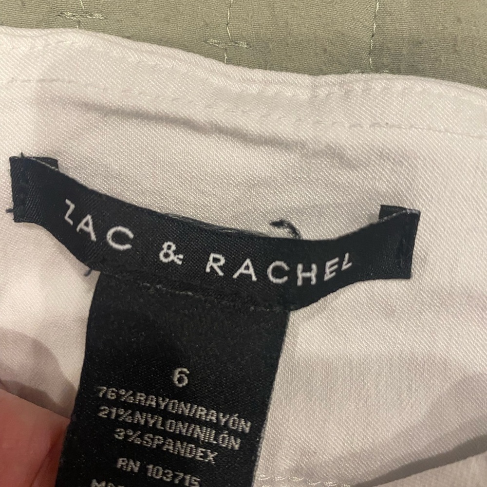 Zac & Rachel White Skort Size 6 - Picture 5 of 7